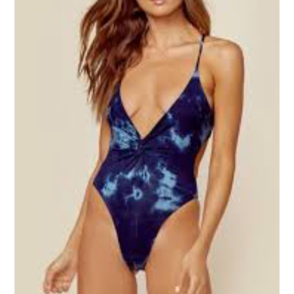 Blue life one piece bikini